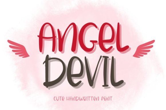 Angel Devil: A Playful Handwritten Font