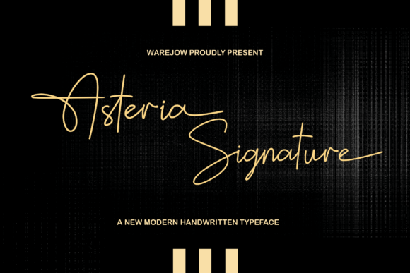 Asteria Signature Font for Business