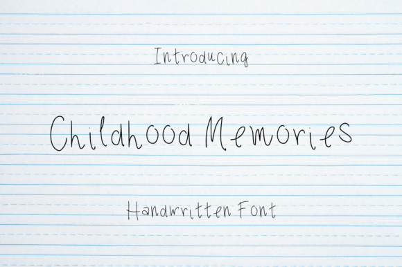 Childhood Memories: A Whimsical Script Font for Editorial Charm