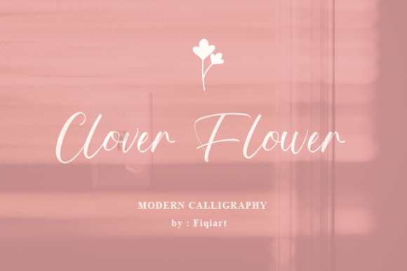 Clover Flower Font for Web Design
