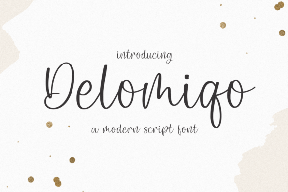 Delomiqo: A Modern Script Font for Creative Projects