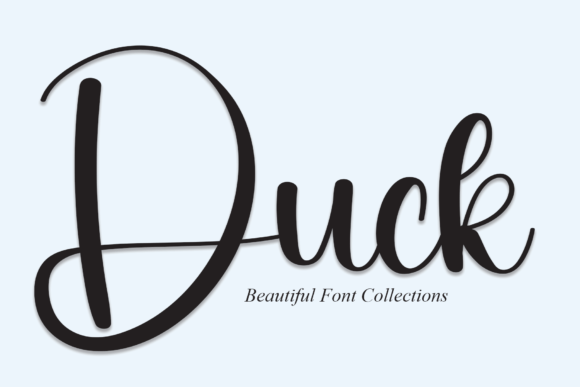 Duck: A Joyful Script Font