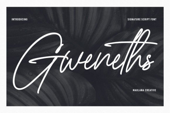 Gweneths: A Magical Script Font