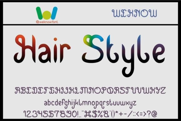 Hair Style Font Review