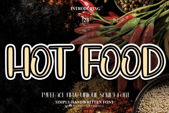 Hot Food Handwritten Font for Crafters & Sellers