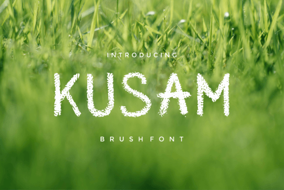 Kusam: A Bold Brush Font for Creative Projects