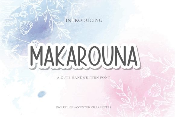 Makarouna: A Sweet Handwritten Font