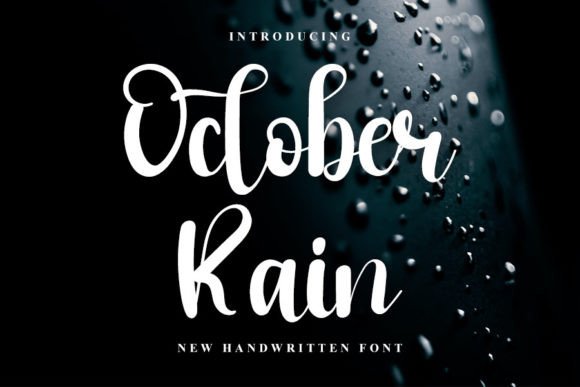 October Rain: A Handwritten Font for Thoughtful Editorial Moments