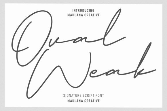 Ovalweak Font: Elegant Script for Digital Marketing