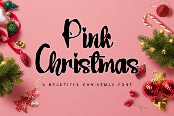 Pink Christmas Font for Creative Campaigns