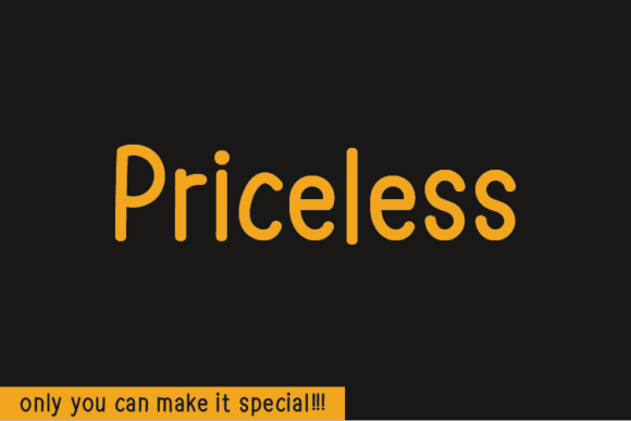 Priceless: A Handwritten Font for Editorial Elegance