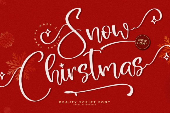 Snow Chirstmas: A Festive Script Font