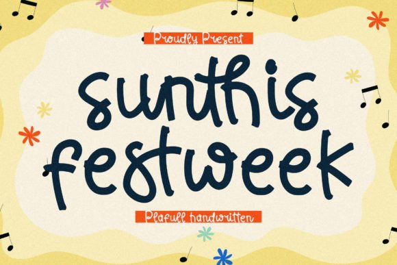 Sunthis Festweek: A Playful Typeface
