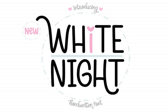White Nigth Font for Creative Projects