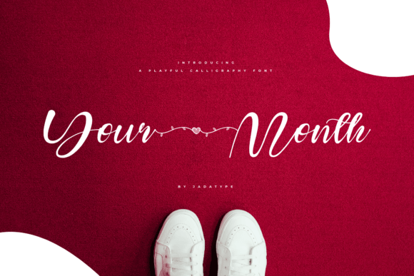 Your Month: A Playful Script Font for Campaign Headlines